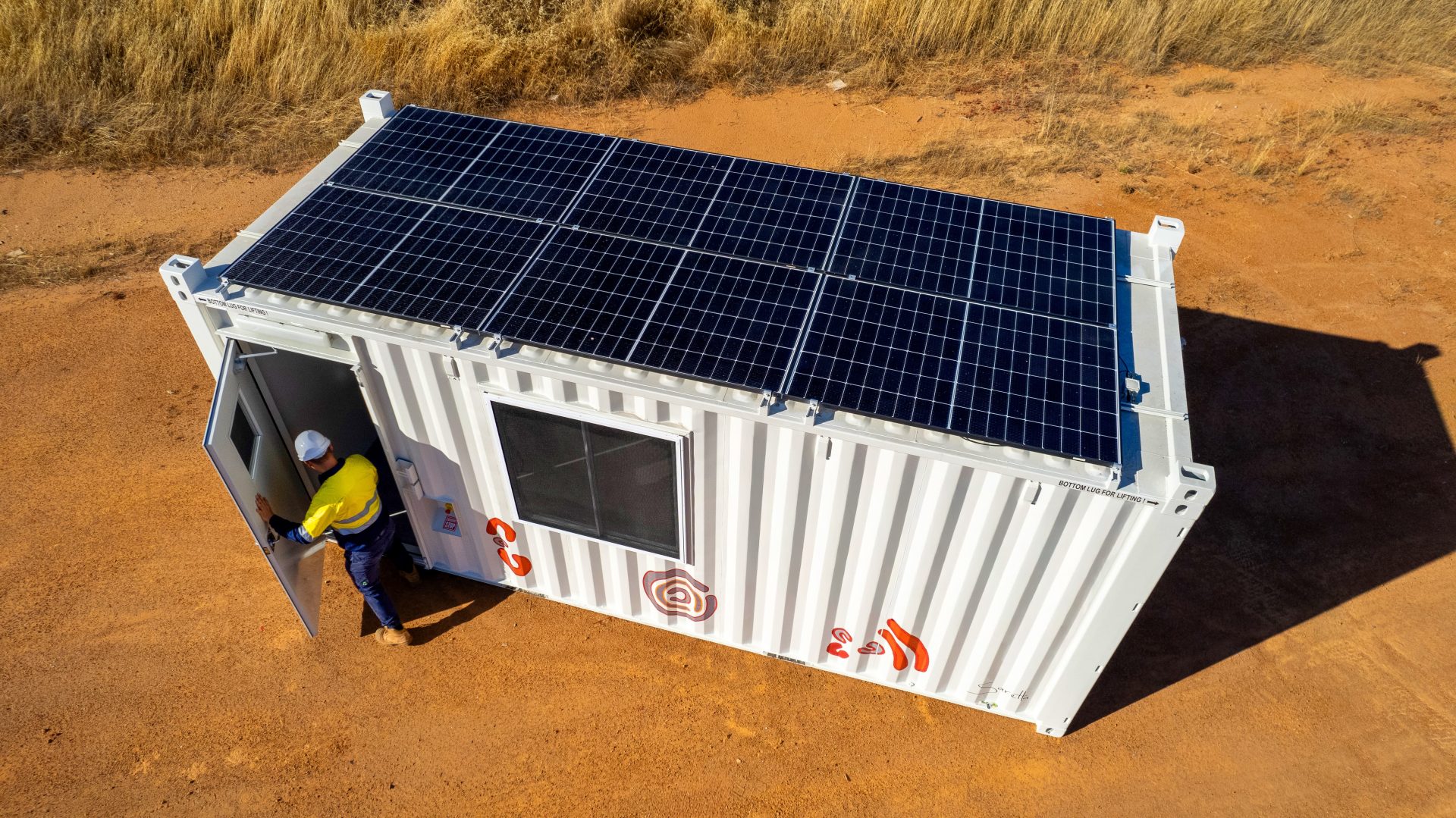 Modulate modular container off-grid build on a remote Australian mining site